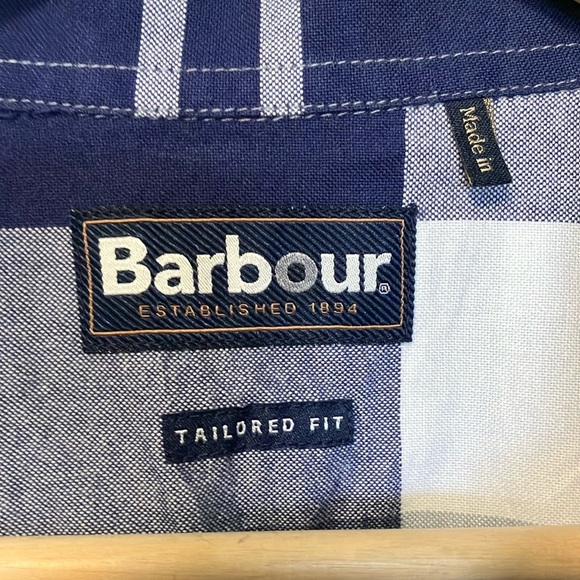 Barbour brothwell Navy and Gray Checkered Shirt - Picture 2 of 7